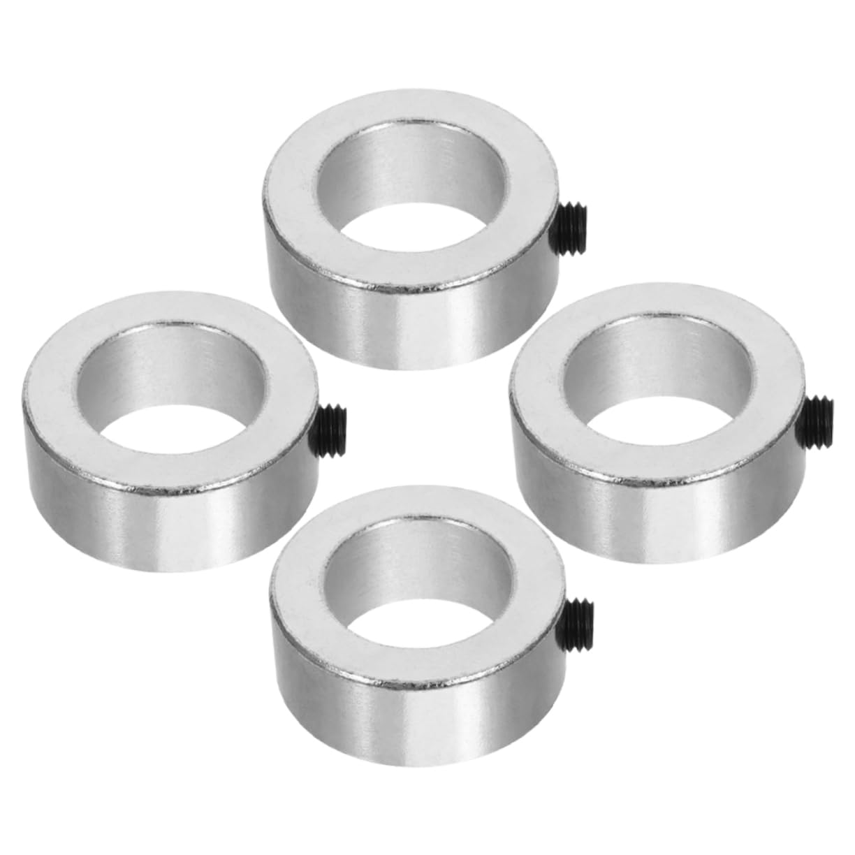 SOESFOUFU 4pcs Metal Shaft Collars Thickened Carbon Steel Fixed Ring Axle Shaft Collar for Transmission Components Machine Tools and Automotive Use