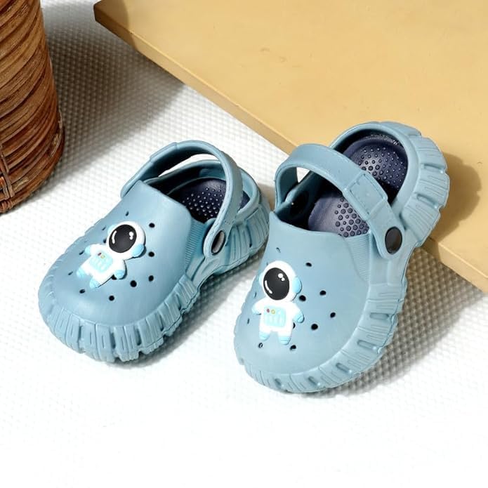 Image of GLJ Little AngelToddler Clogs Slippers, 12 Months to 3 Years, Baby Boy, Waterproof, Lightweight, Cute Cartoon Penguin Design