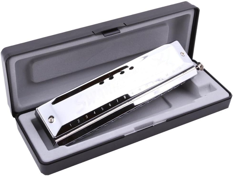 Swan 16 Hole 64 Tone Chromatic Harmonica
