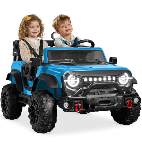 Best Choice Products Kids 24V 2-Seater Electric Ride On Car Truck w 132lb Weight Capacity Parent Control Bluetooth LED Lights - Black product thumbnail 19