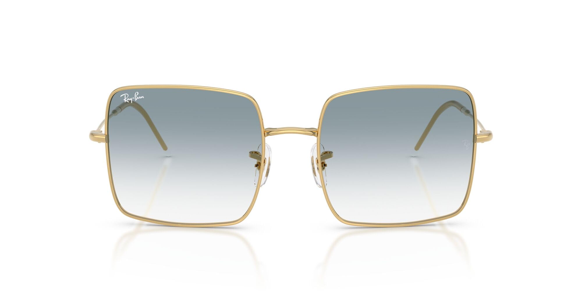 Ray-Ban Sunglasses for Women - 0RBR0104S Square Reversed with Non-Polarized Lenses and Metal Glases Frame