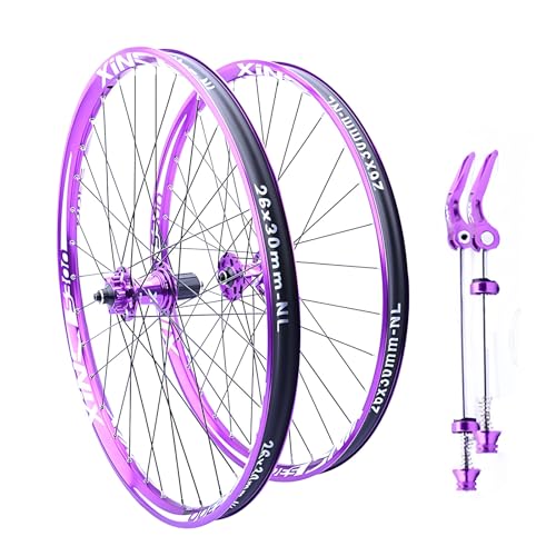 AM/XCp}EeoCNEzC[Zbg 26/27.5IN A~ fBXNu[L NCbN[X 100/135mmm 120NbN 32H nu 7/8/9/10/11/12Xs[hJZbgp(Purple,26'')