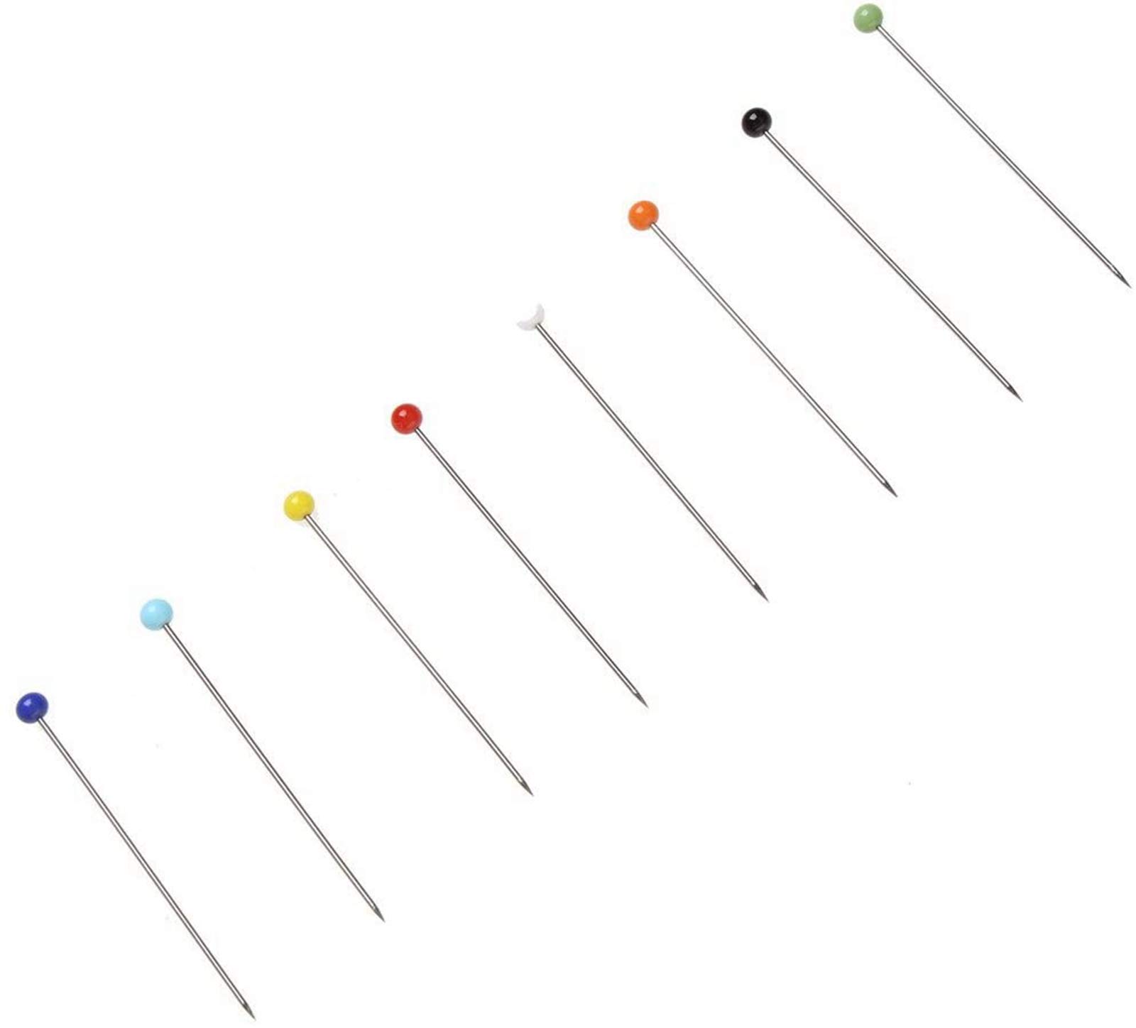 Lot De 500 épingles Tête De Verre Multicolores - Dans Un Bocal Avec Coussin à épingles