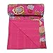 Marubhumi Indian Handmade Stitched Pure Cotton Fruit Print Kantha Quilt, Reversible Kantha Quilt (Queen Pink, Twin (60