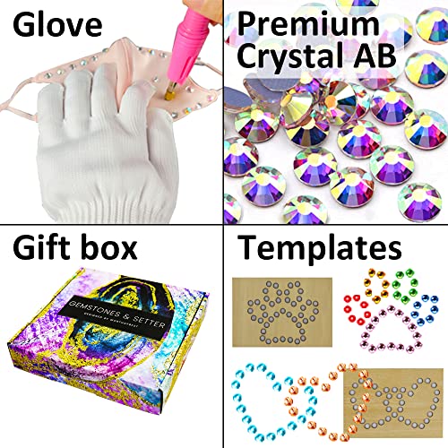 Hotfix Rhinestone Applicator, Bedazzler Kit With Rhinestones For Clothes Crafts, Hot Fix Rinestones Applicator Wand Setter Tool, Hot Fixed Crystal Bling Machine Heat Pen For Clothing Fabric Adults #TOP3