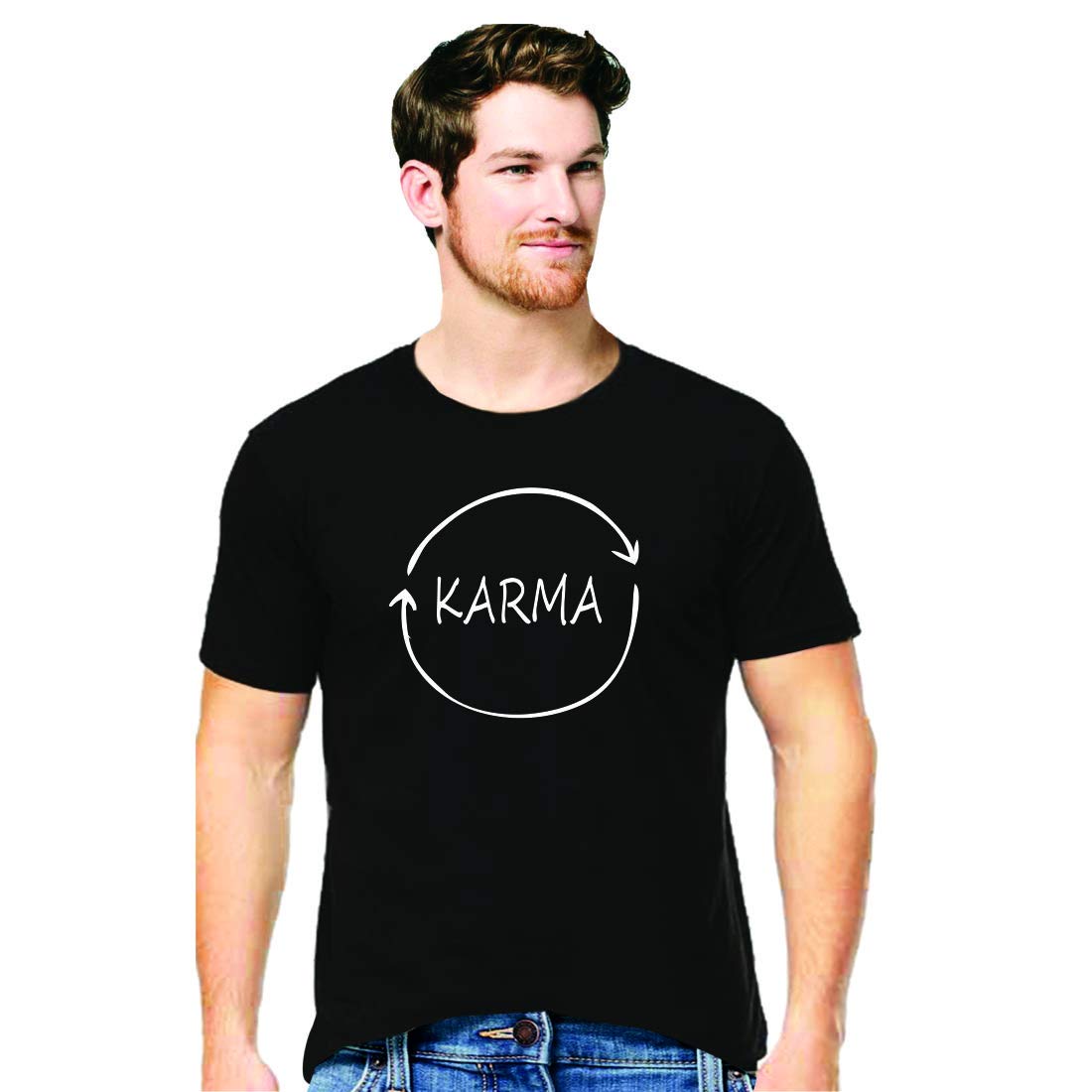 Hangout HubCotton Mens Tshirts Karma Printed for Friends