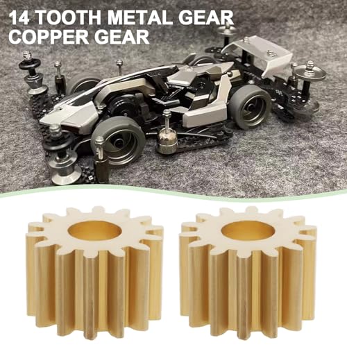 Image of The Lord of the Tools 20 Pcs 14 Teeth Motor Gears 0.5 Module Brass Gears Aperture 3.17mm Outer Diameter 8mm Thick 5mm for 3.17mm Motor Shaft RC Car Model DIY Robot