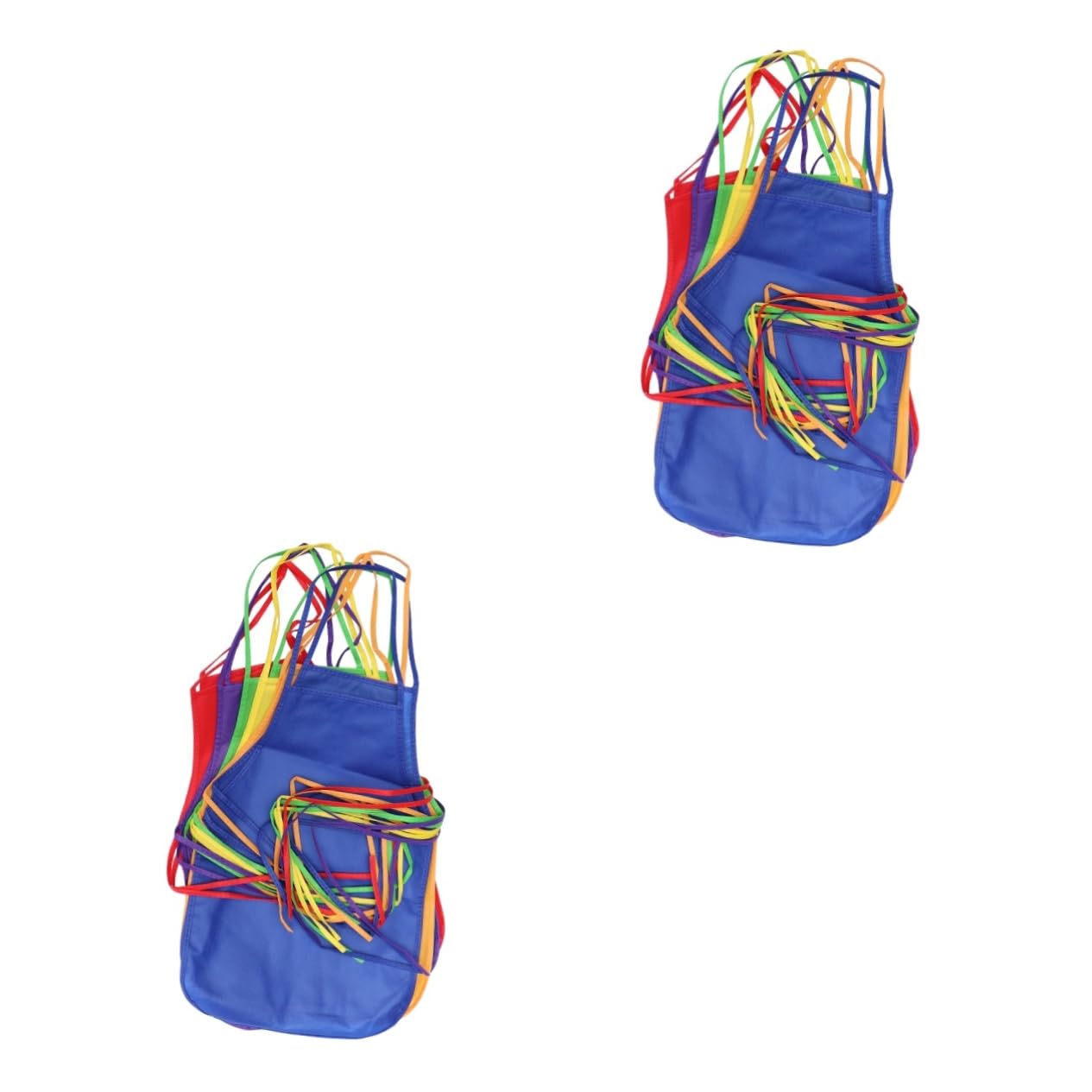 Cabilock 24 piezas Delantales Infantiles para Pintar Delantales de Tela No Tejida Impermeables para Niñas Protección Reutilizable para Manualidades y Cocina para Actividades Artísticas