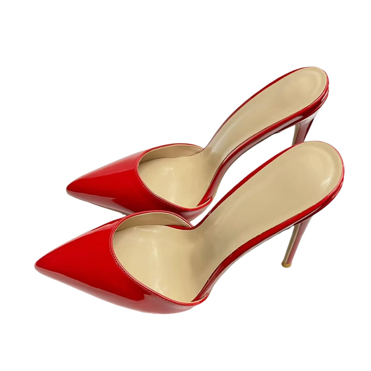 Pumps da Donna Sexy con Punta a Punta, Tacchi a Stiletto da 12 cm, Sandali Estivi Casual Traspiranti per Matrimoni, Ufficio, Cocktail