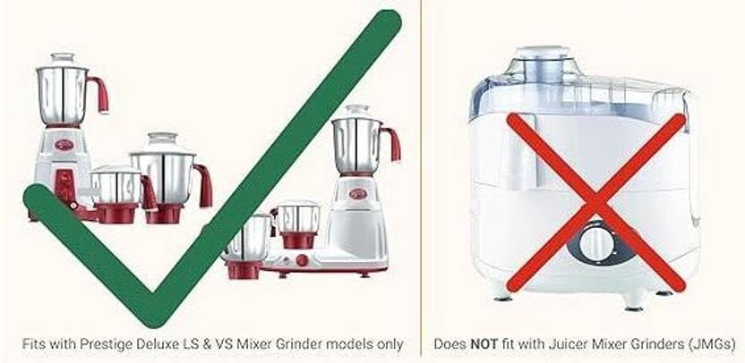 Image of Bajaj mixer grinder suitable smartncool juicer jar 1.5 liter, with fruit filter & food pusher.