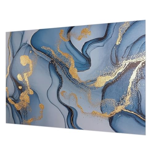 Papier peint intissé vagues bleues impression haute qualité - 2