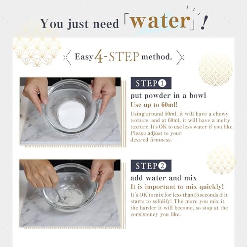 MINOYA WARABIMOCHI Japanese Sweets Wagashi Mochi Made In Japan (1 Pack, Matcha)