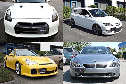 image for ICBEAMER Red Universal Front Aluminum Bumper License Plate Mount Reloc