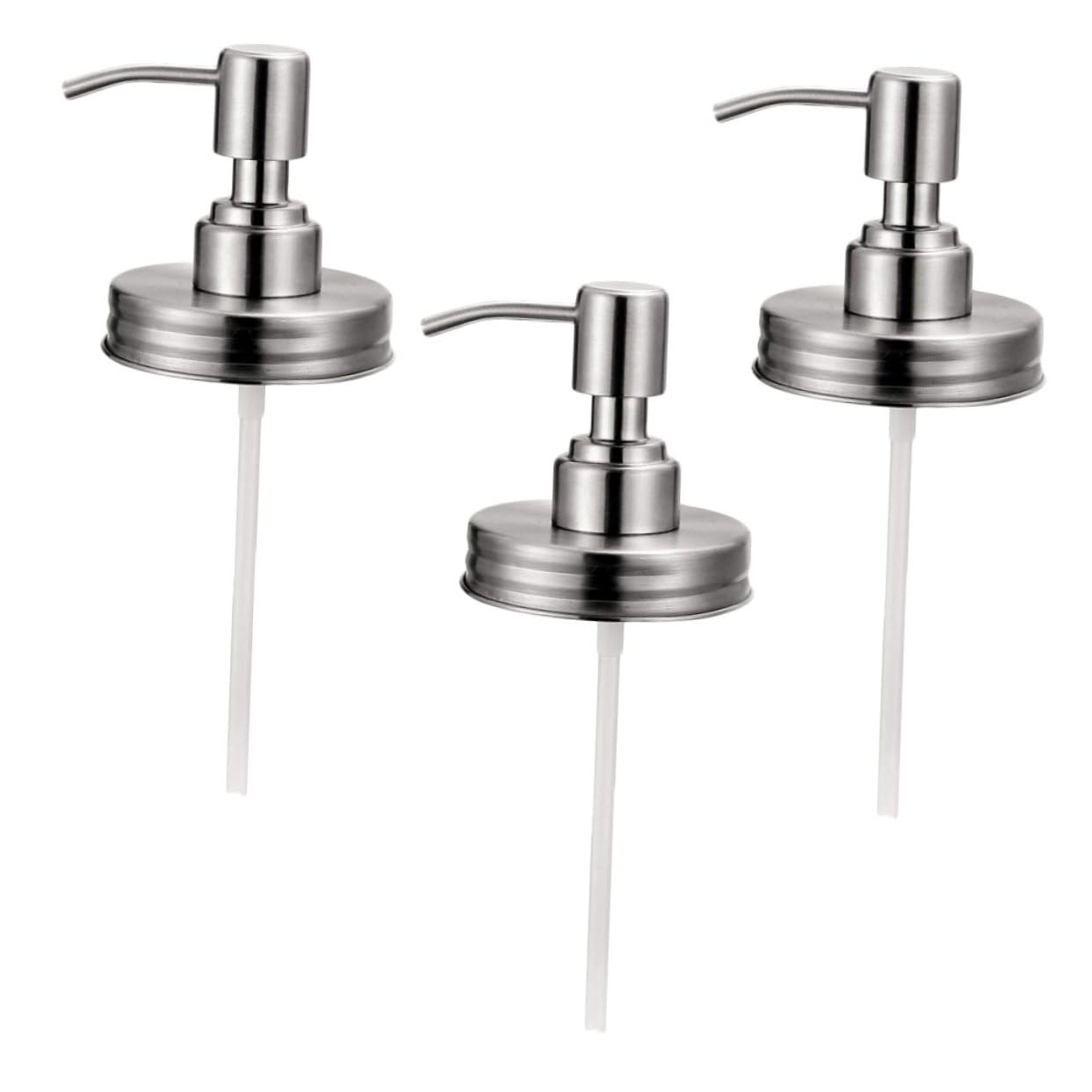 SOLUSTRE 3Pcs Pump Head Replacement for Lotion Bottles Liquid Dispenser Accessory for Shampoo Soap and Bath Easy Installation and Use