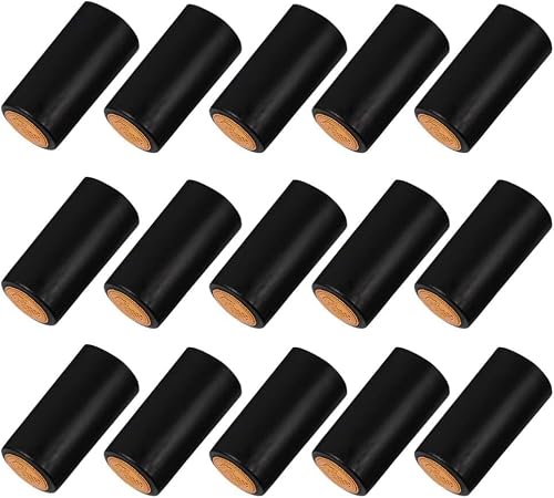 Niltracy Multicolor 150Pcs Heat Shrink Capsules Wine Shrink Caps Bottle Seals Sleeves Shrink Top Cover Bottle Film Stopper For Wine Cellars Home (Black)