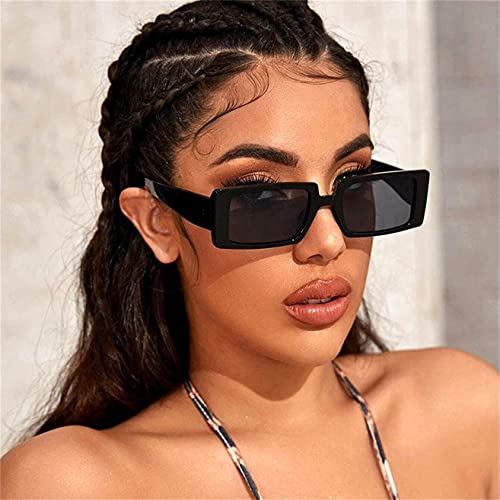 ADE WU Rectangle Sunglasses Women Men Vintage Retro 90s Square Sun Glasses2
