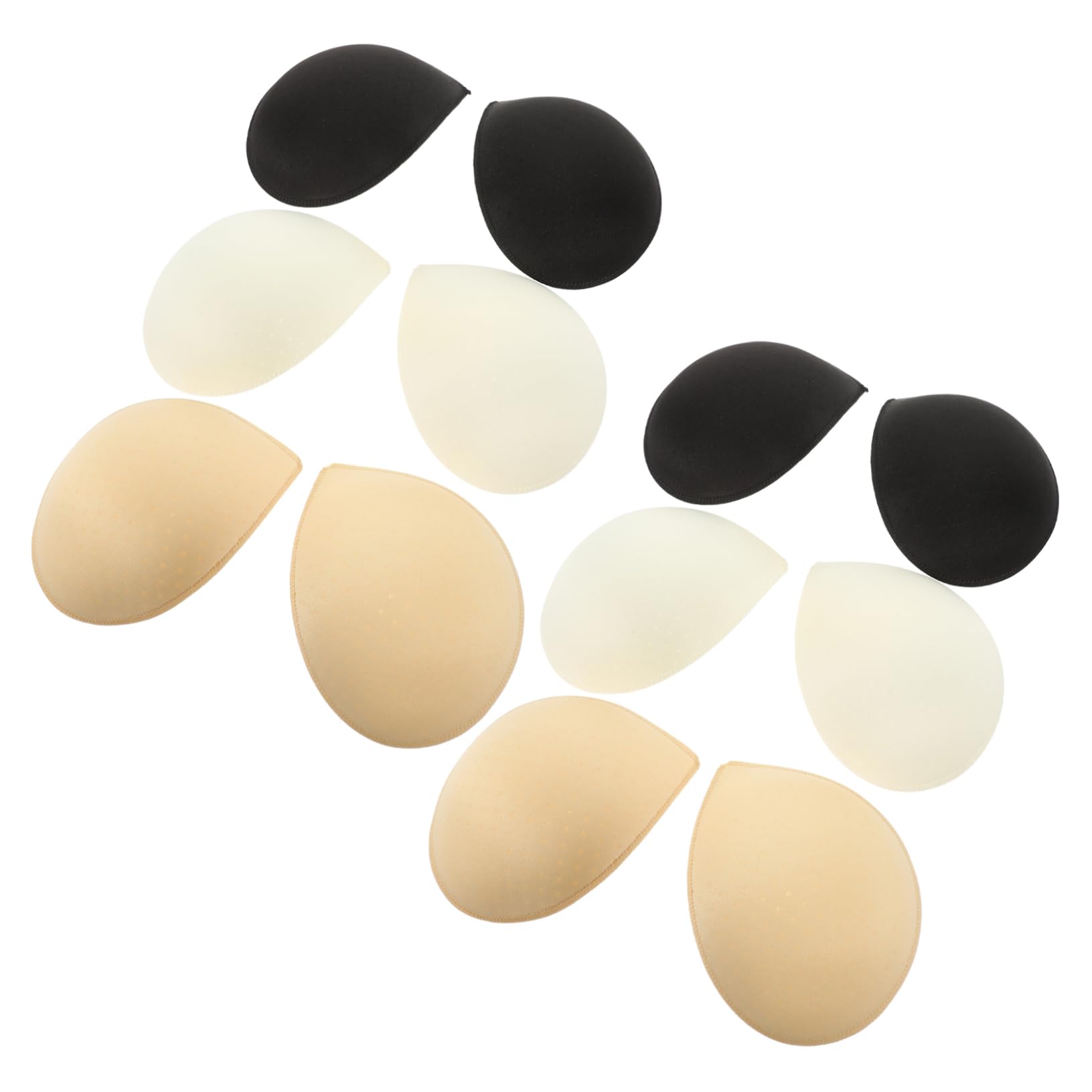 BESPORTBLE Almohadillas Para Sostenes De Inserciones De Tazas Para Bikini Yoga Y Deporte Blanco Negro Y Transpirables Antideslizante Reutilizables