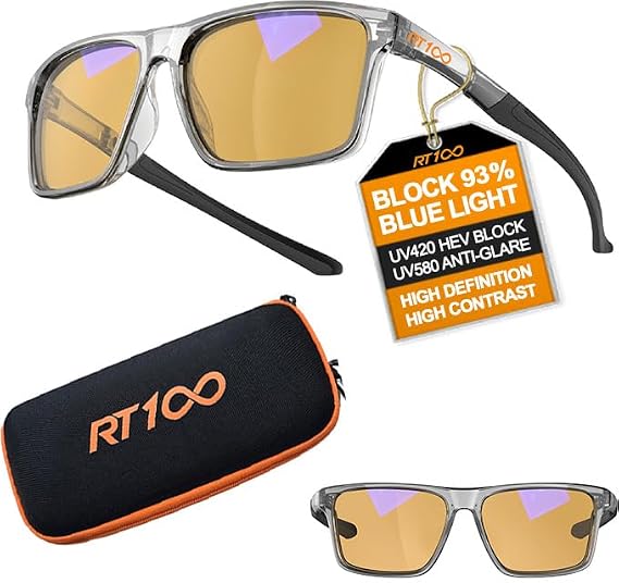 Premium Gaming and Computer Glasses Block 78% - 93% Blue