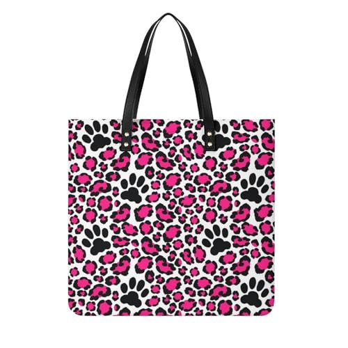 Sac léopard rose pour femme, le tote bag à bandoulière qui exprime votre style en voyage