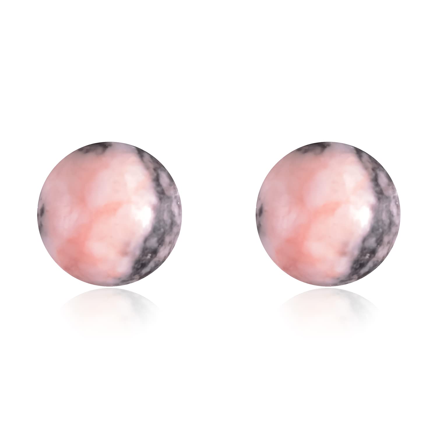 150pcs 8mm Pink Zebra Jasper Beads Natural Gemstone Loose Beads Crystal Energy Stone Healing Power for Jewelry Making