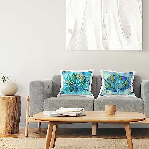 Image of Stupell Industries | Modern Blue Aquatic Life, 18 x 18 Each