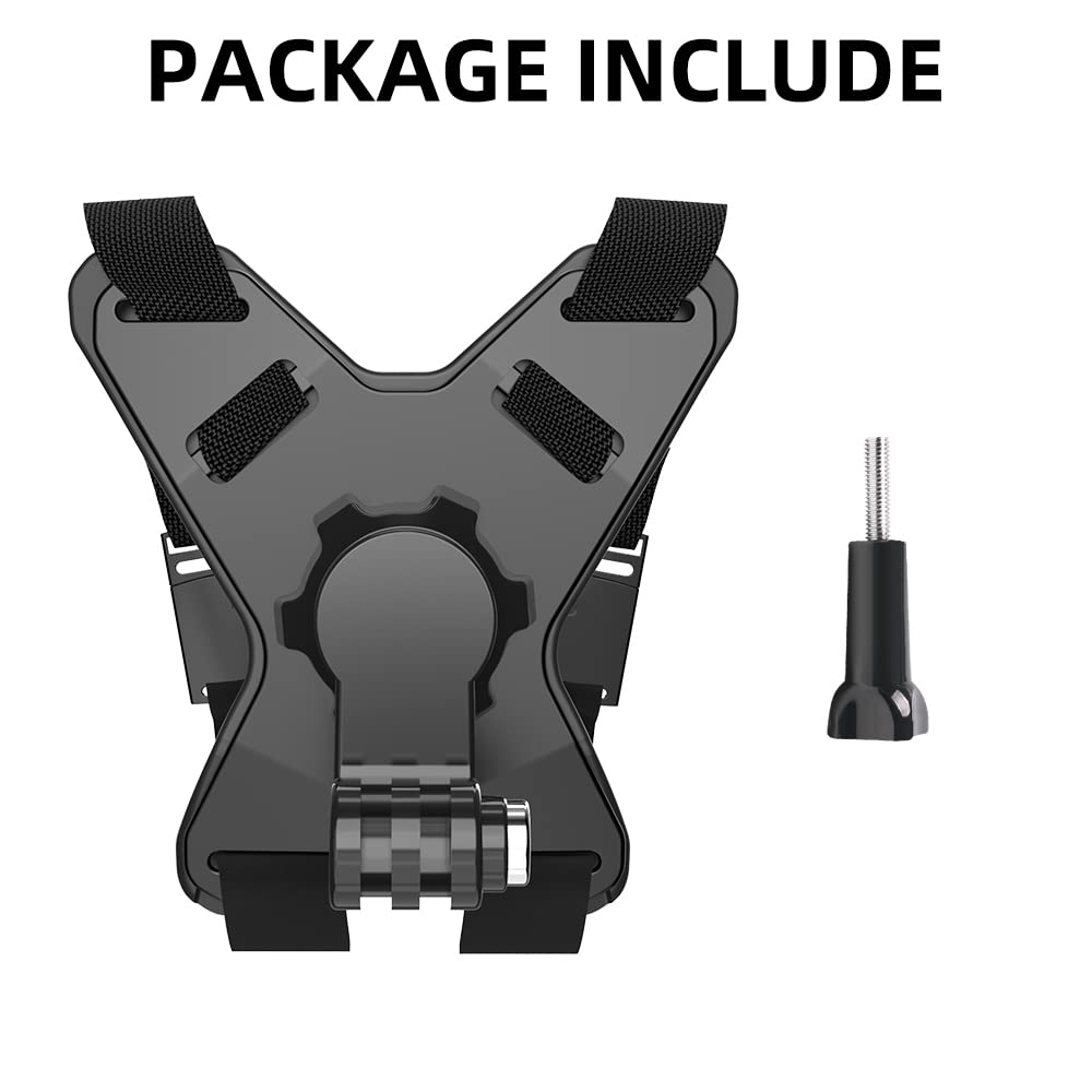 Support de mentonnière pour Casque de Moto Compatible avec GoPro Hero 13,12,11,10, 9, 8, 7, (2018), 6 5,DJI Osmo Action 5 Pro/4/3/2, SJCAM et la Plupart des caméras d'action.