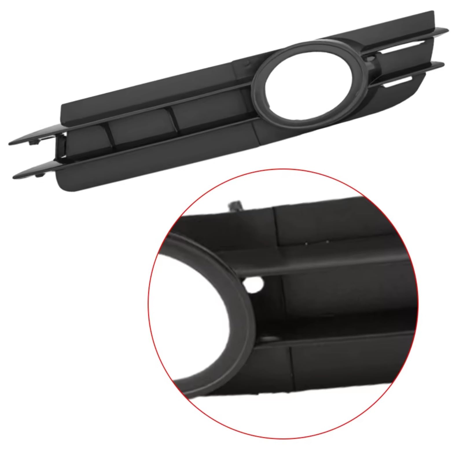Rejilla de Luz Antiniebla Compatible Con A6 A6 Para Quattro C6 2005 2006 2007 2008 Rejilla De Parachoques Delantero Cubierta De Rejilla De Luz Antiniebla Parachoques Delantero(PAIR)