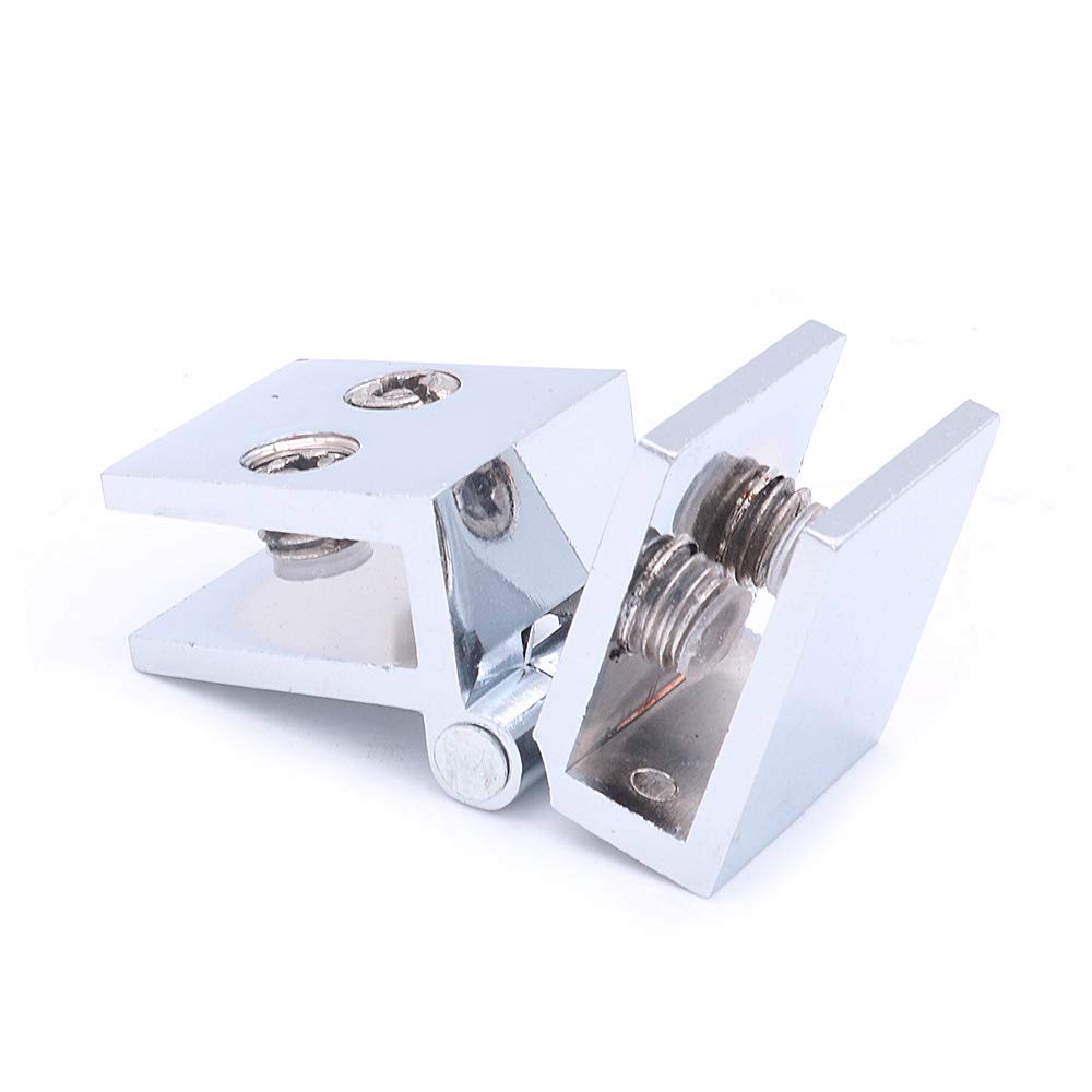 Lot De 4 Pinces à Verre NUZAMAS 180 Degrés, Réglables De 8 à 10 Mm, Charnière En Verre à Clip à 180 Degrés Pour Porte En Verre, Vitrine, Porte D'armoire, Porte D'armoire