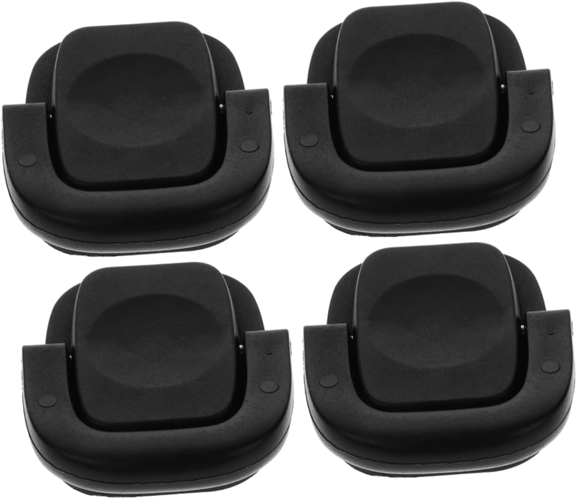 4pcs Foldable Pot Lid Knobs, Black PP Heat Resistant Replacement