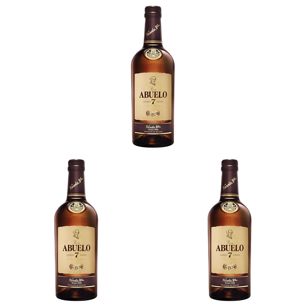 Ron Abuelo 7 Años Panama Rum (1 x 0,7 l) | 700 ml (3er Pack)