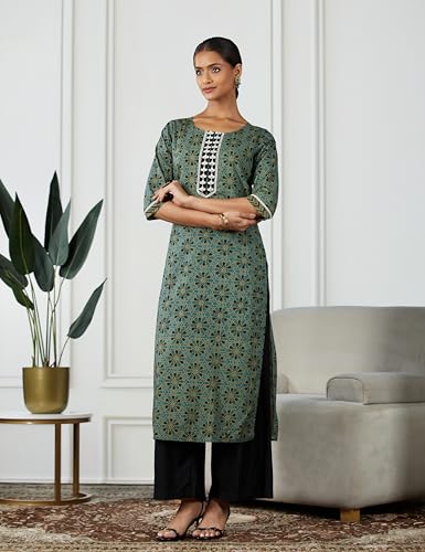 Image of Jaipur Kurti Women's Cotton Straight Kurta