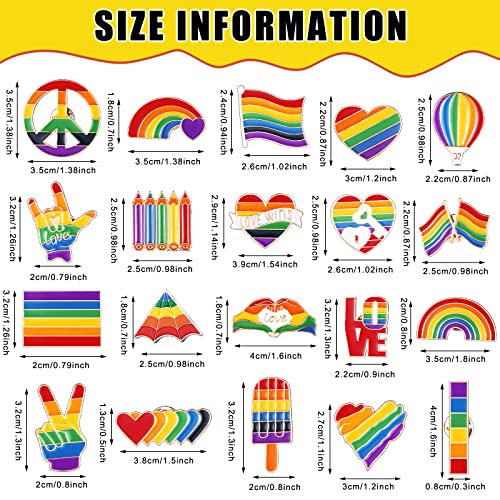 Image of Junkin 80 Pcs Pride Flags Bulk Rainbow Pride Pins Bulk LGBT Lapel Pins Gay Flag Brooch Pins with Rainbow LGBT Pride Bracelet and Pride Hand Held Flag for Clothes Bags Accessories Gifts