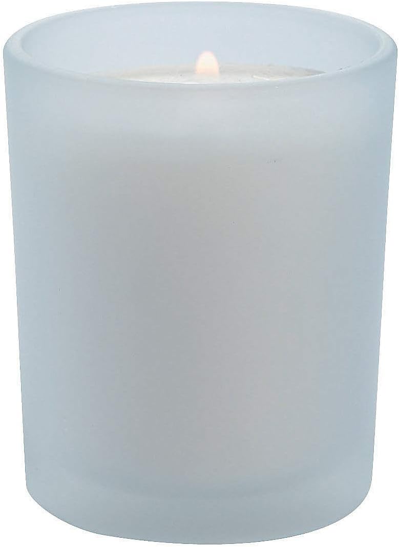 Fun Express Frosted Wedding Votive Candle Holders - Home Decor - Tealight Candle Holders for Halloween, Christmas, Thanksgiving Parties & Events Table Decor - 36 Piece