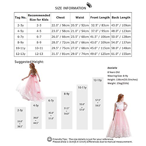Vestito da Prima Comunione per Bambini Ragazza di