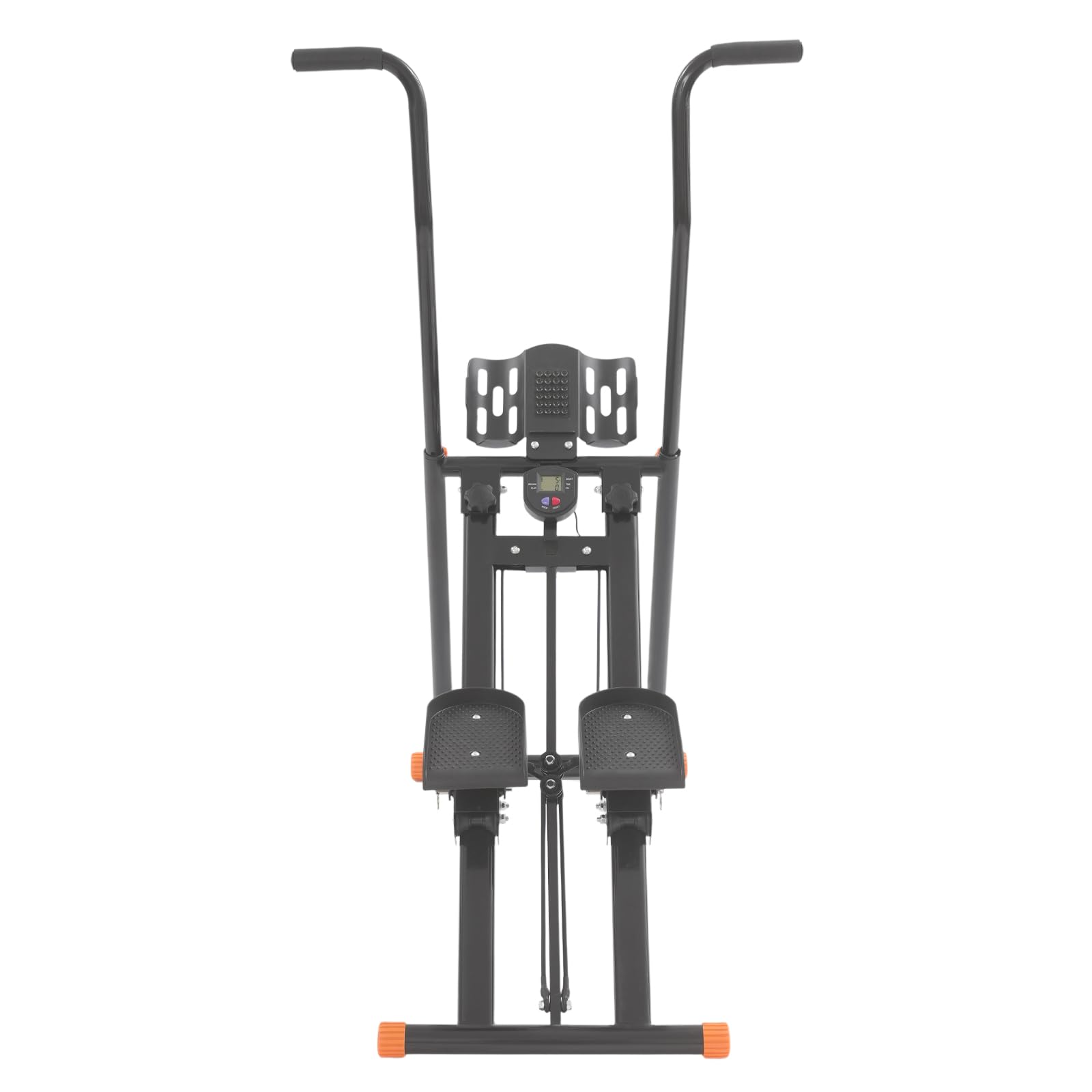 Stair Stepper für Home Gym, Steppers Faltbare Tragbares Pedal, Cardio Übung, Einstellbarem 3 Stufen Widerstand, LCD-Display, Tragfähigkeit 120kg, Fitnessgeräte für Zuhause, Schwarz