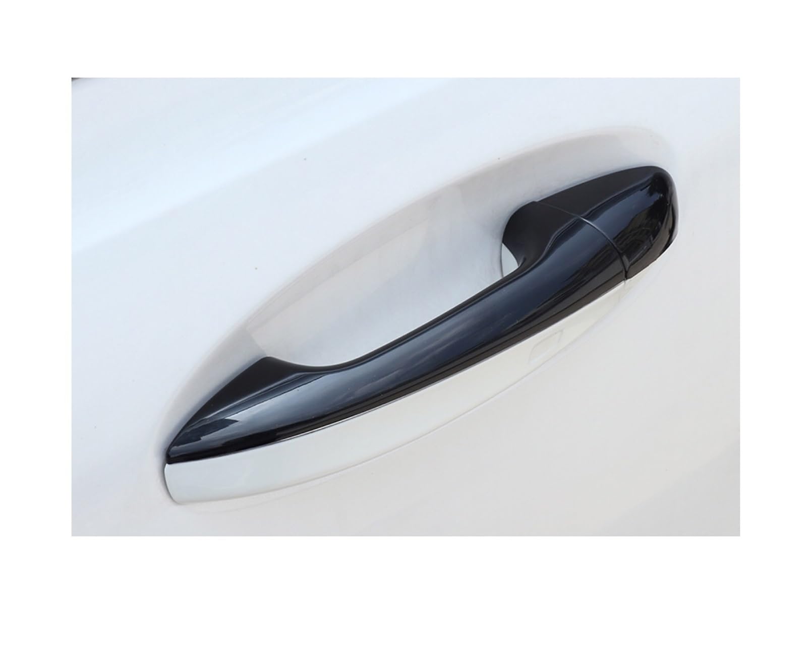 Vdifsvb Black For Benz For Cla/A-Class/C-Class/E-Class For Glc For Glb Exterior Door Handle Cover Trim Cap Kit Lhd Side Exterior Door Handle(Black)