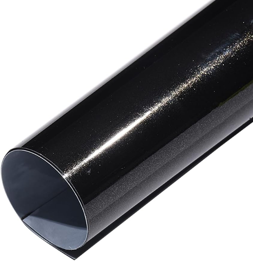 XhuangTech Self-Repair Vinyl Wrap Glossy Black Adhesive Car Body Film Sticker Decal Sheet Roll Air Bubble Release DIY