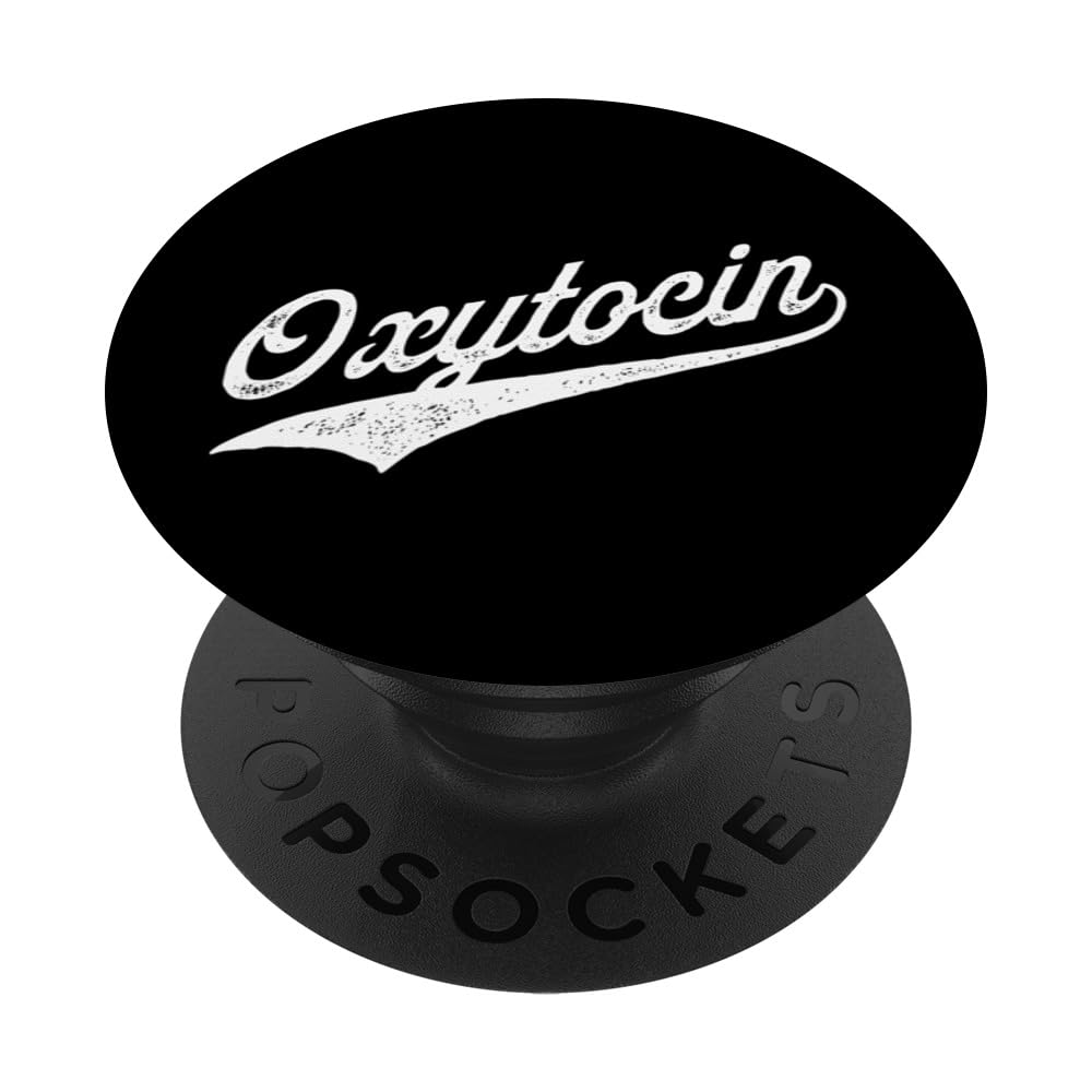 Oxytocin Molecule PopSockets Swappable PopGrip, Black