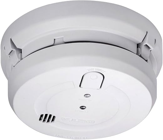 Deta 1163 Optical Smoke Alarm 240V with 9V Replaceable Battery Back Up (White)