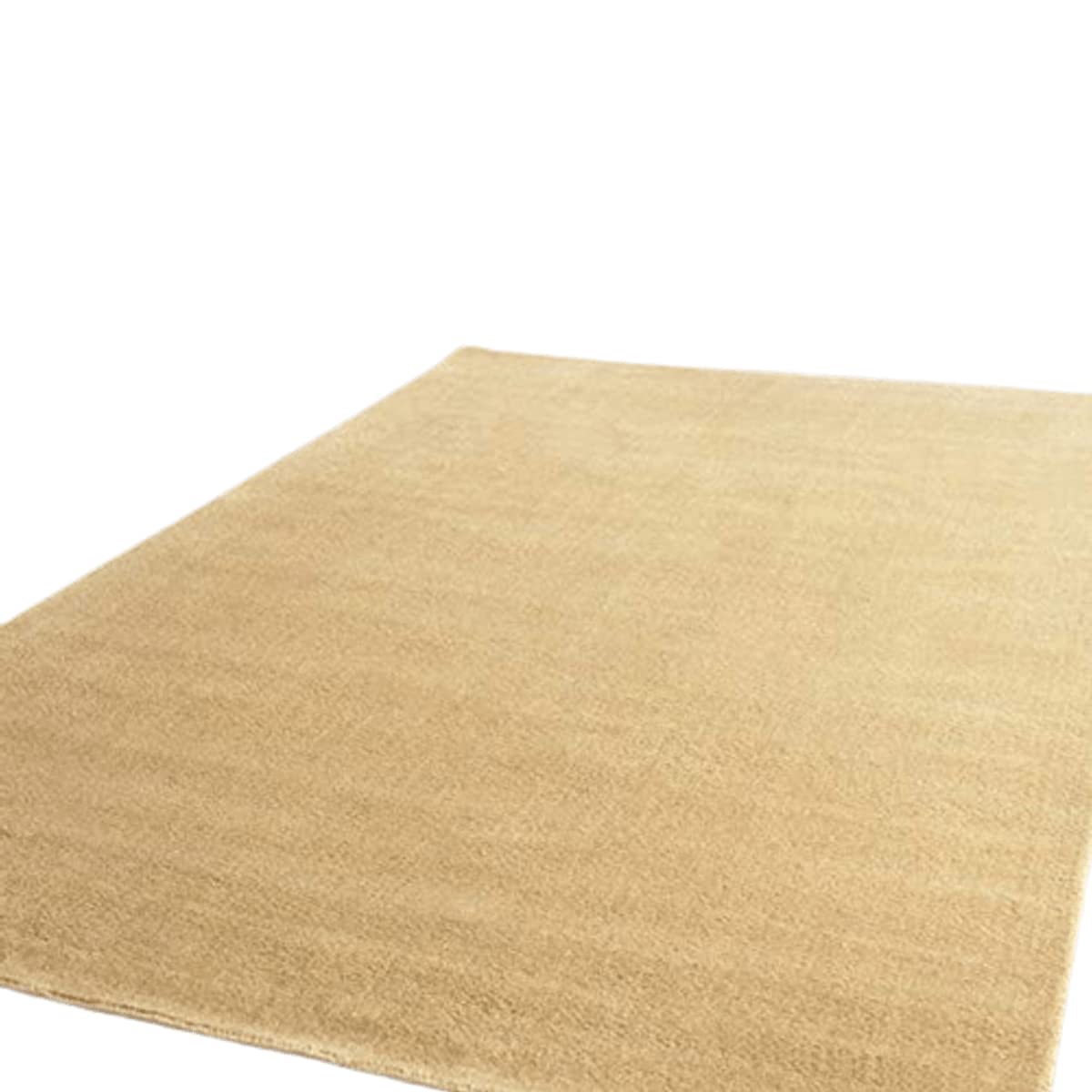 ZARA CARPETS; 'can change the floor Solid Plain Exported Quality Hand Made Carpets And Rug Size 5 Feet By 8 Feet (5X8 Feet) Gold, Rectangular