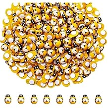 Aeyistry 100PCS نحلة خشبية ، وقطط خشب ذاتية اللصق نحل الخشب لثقب الكشط والحرف DIY