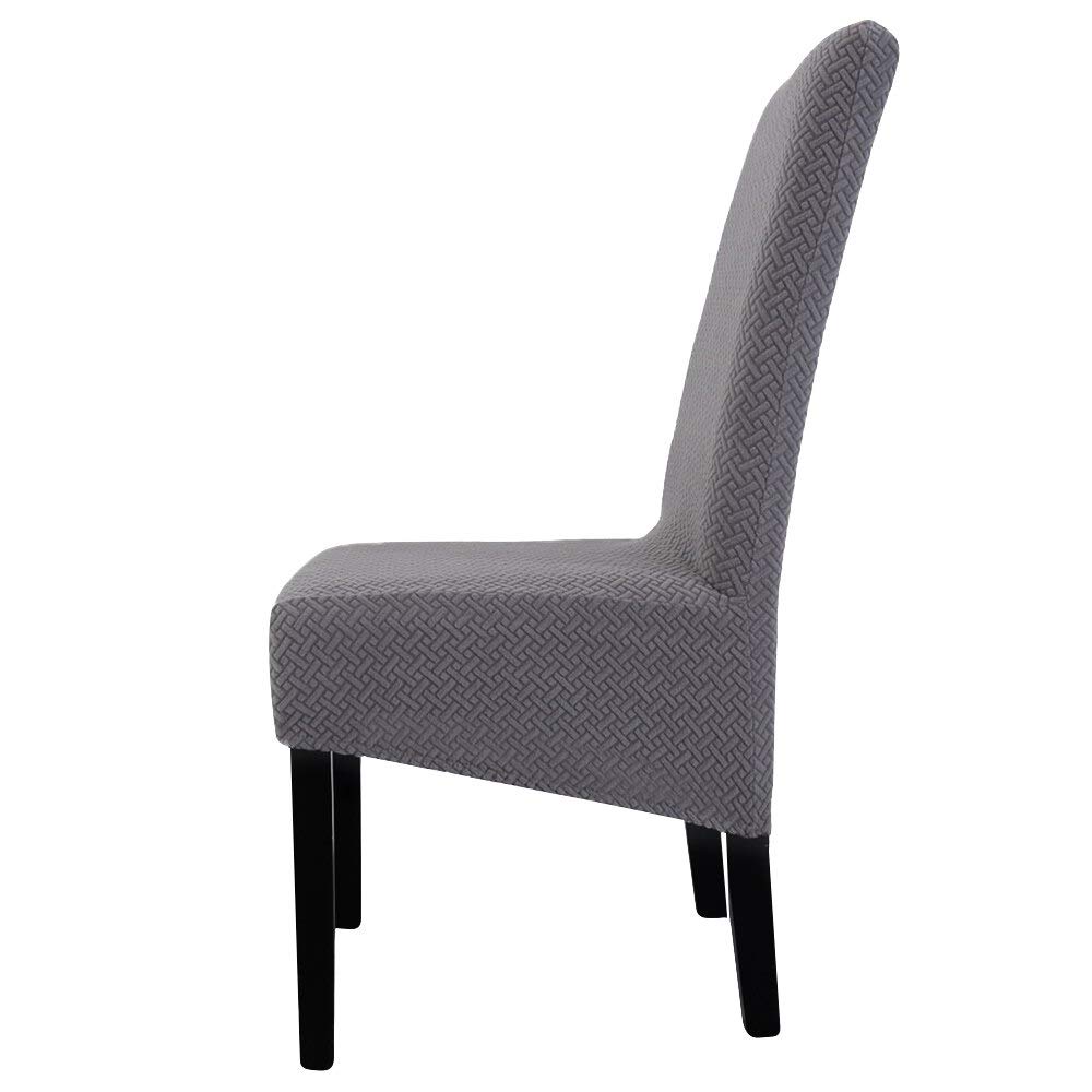 Housses de chaise de restaurant et mariage en polaire extensible lot de 6