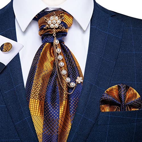 Set de corbata de seda formal para hombre vintage