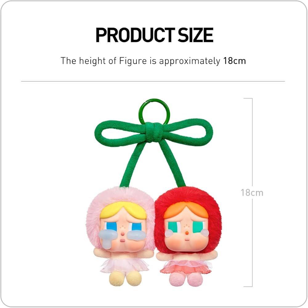 【POPMART】CRY BABY Crying For Love Cherry POP MART CRYBABY Crying For Love Series-Vinyl Plush Hanging