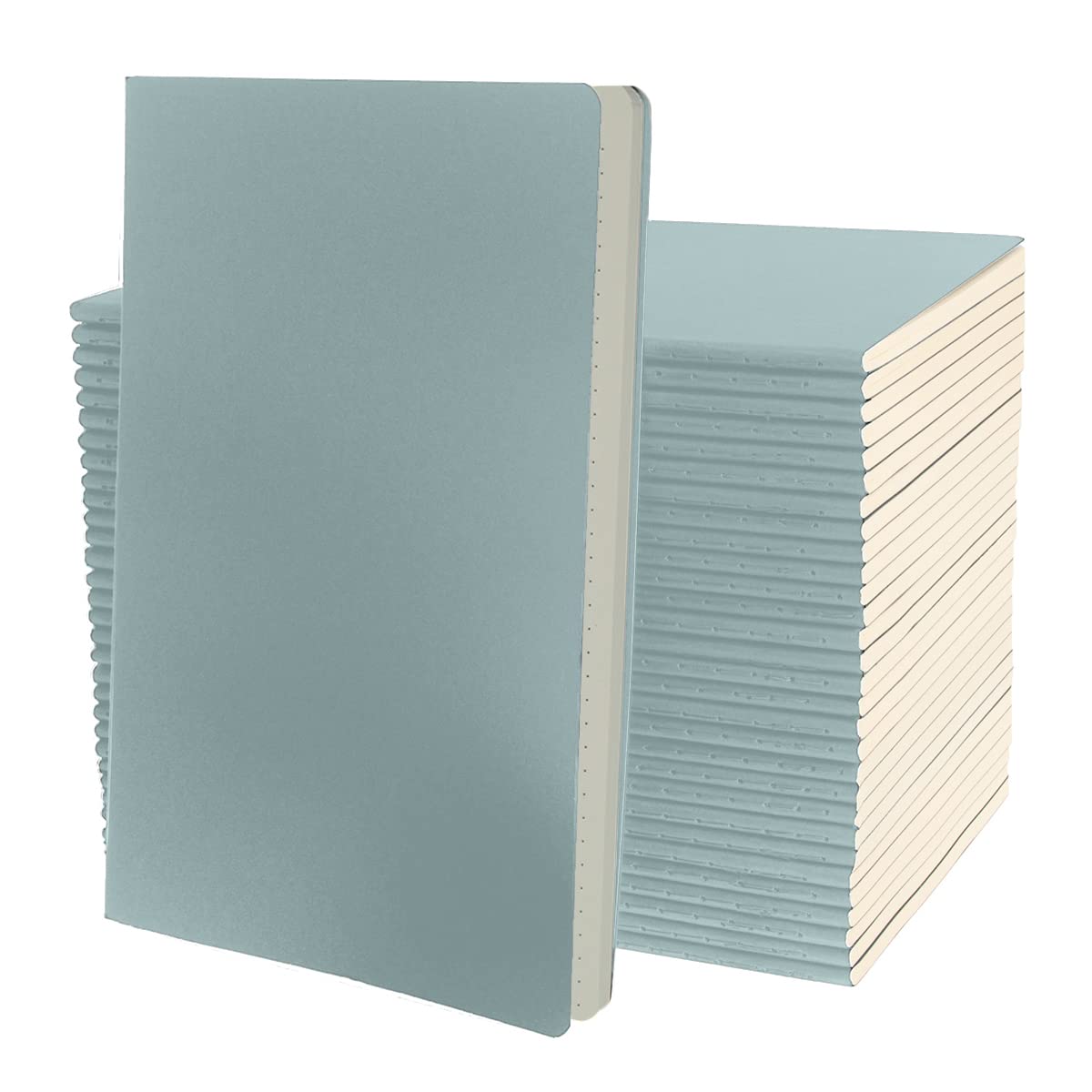 Simply Genius A5 Dotted Notebooks for Work, Travel, Business, College & More - Softcover Journals for Writing - Grid Notebook for Men & Women - Size 8.2" x 5.5" - 92 pages (Light Blue, 30 pack)