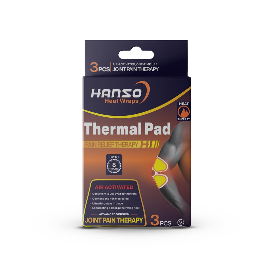 Thermal Pad for pain Relief and joint pain therapy||Box of 3 pcs||for Neck ||Ankle||Knees||Elbows||Lasting Wamth up to 8 hours.