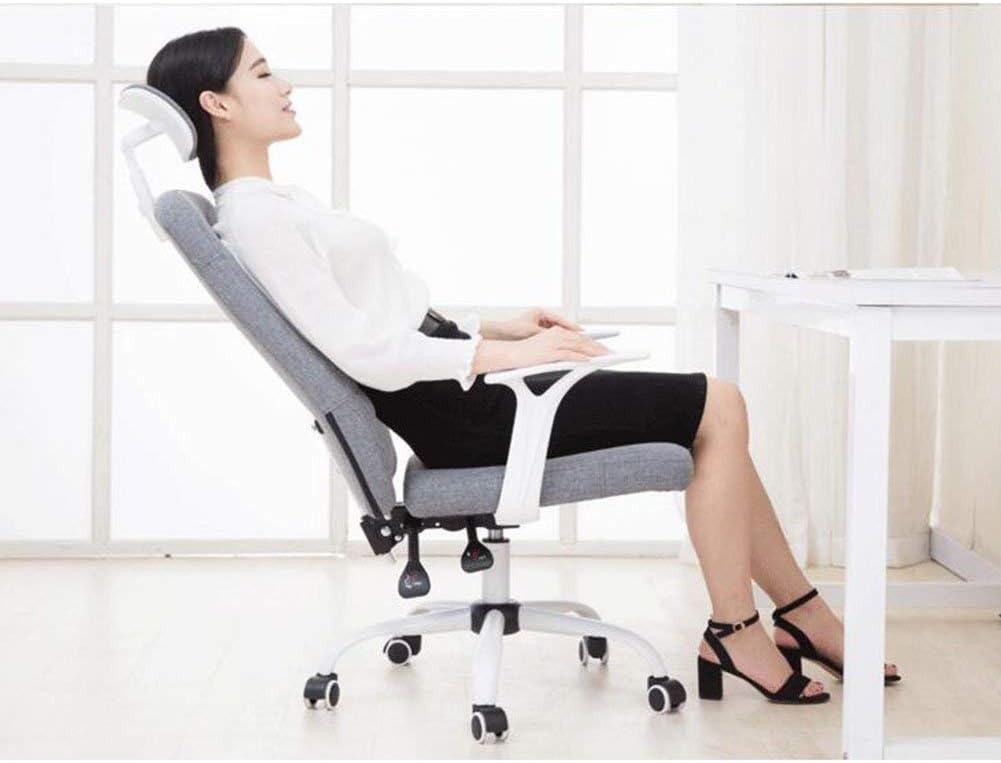 Chair Adjustable High/Low Pulley Rotation Headrest Design