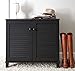 Baxton Studio FP-01LV-Espresso Studio Coolidge Shoe-Storage Cabinet, Espresso 14.5Lx29.625Wx27.5H