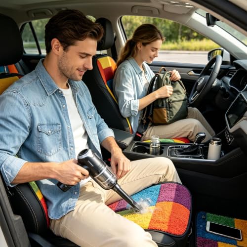 Aspirador portátil para coche recargable con batería de alta duración 3