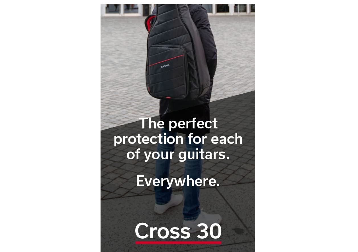 GEWA Gitarren Gig Bag CROSS 30 für E-Bass, schwarz